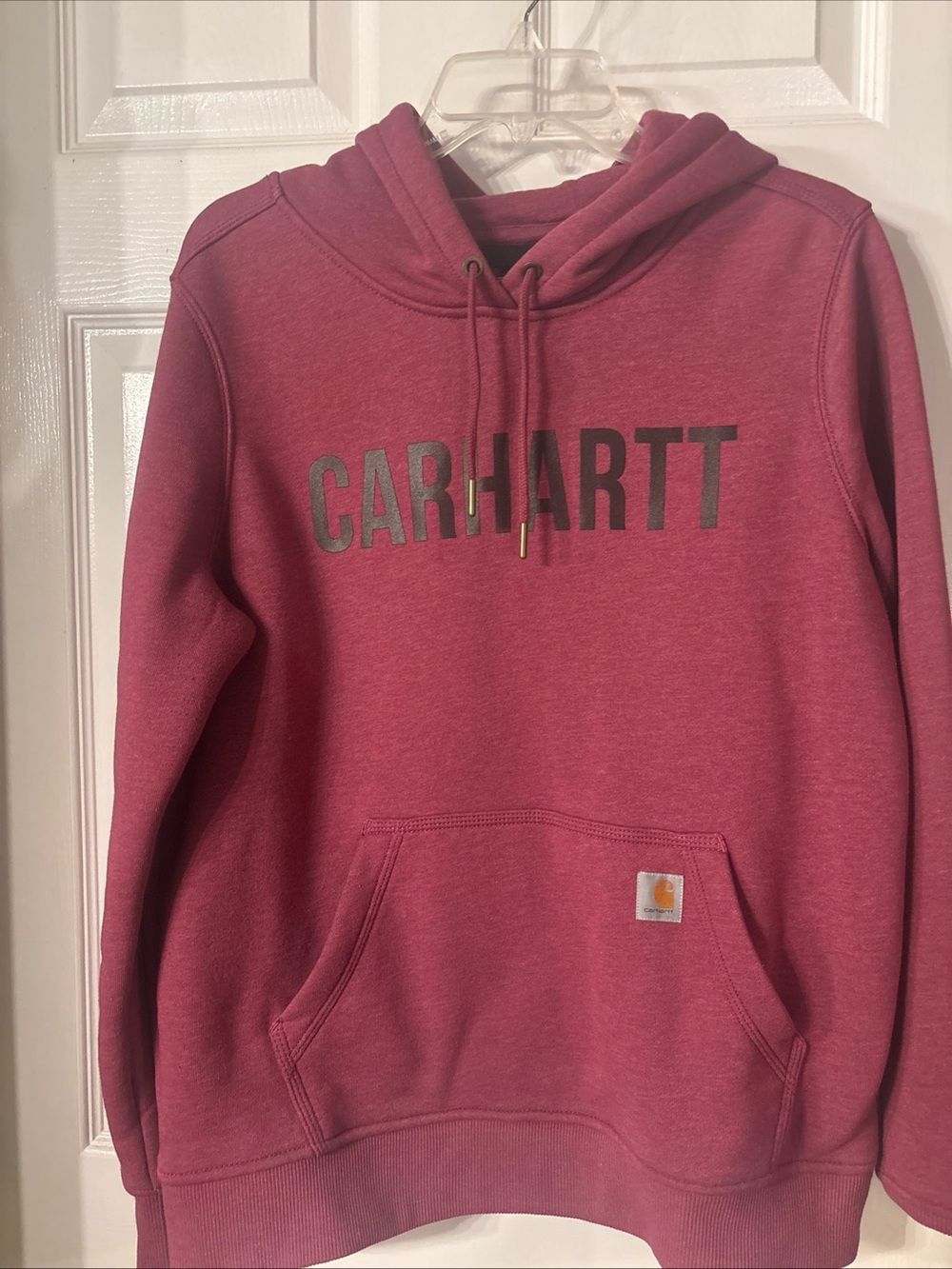 Carhartt Dusty Rose Logo Pullover Hoodie